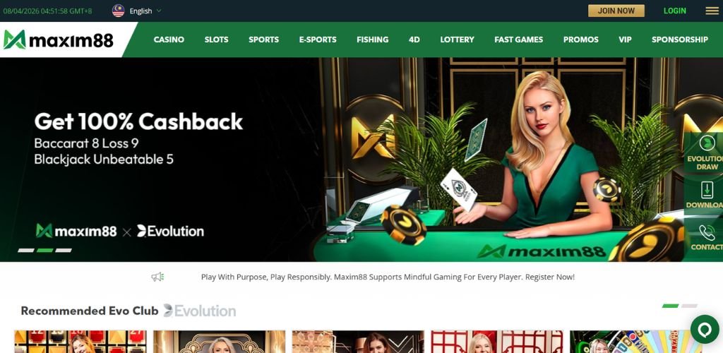 Maxim88 Official Website