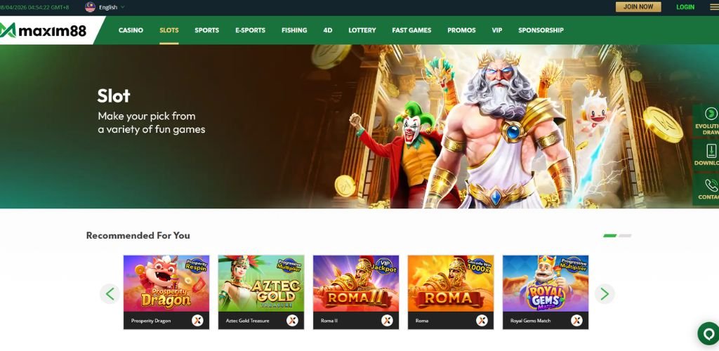 Maxim88 Slot Malaysia Games