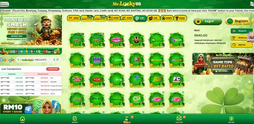 MrLucky88 Slot Games